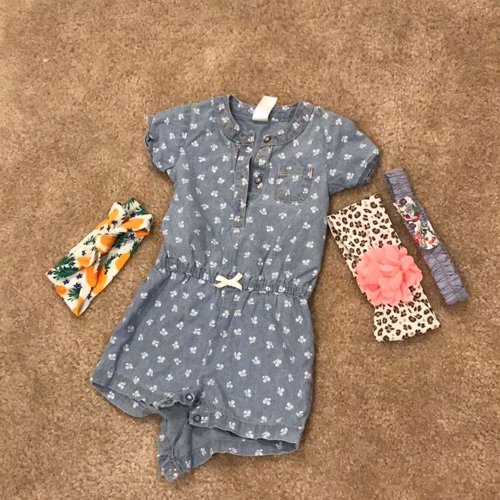 Romper & bows bundle